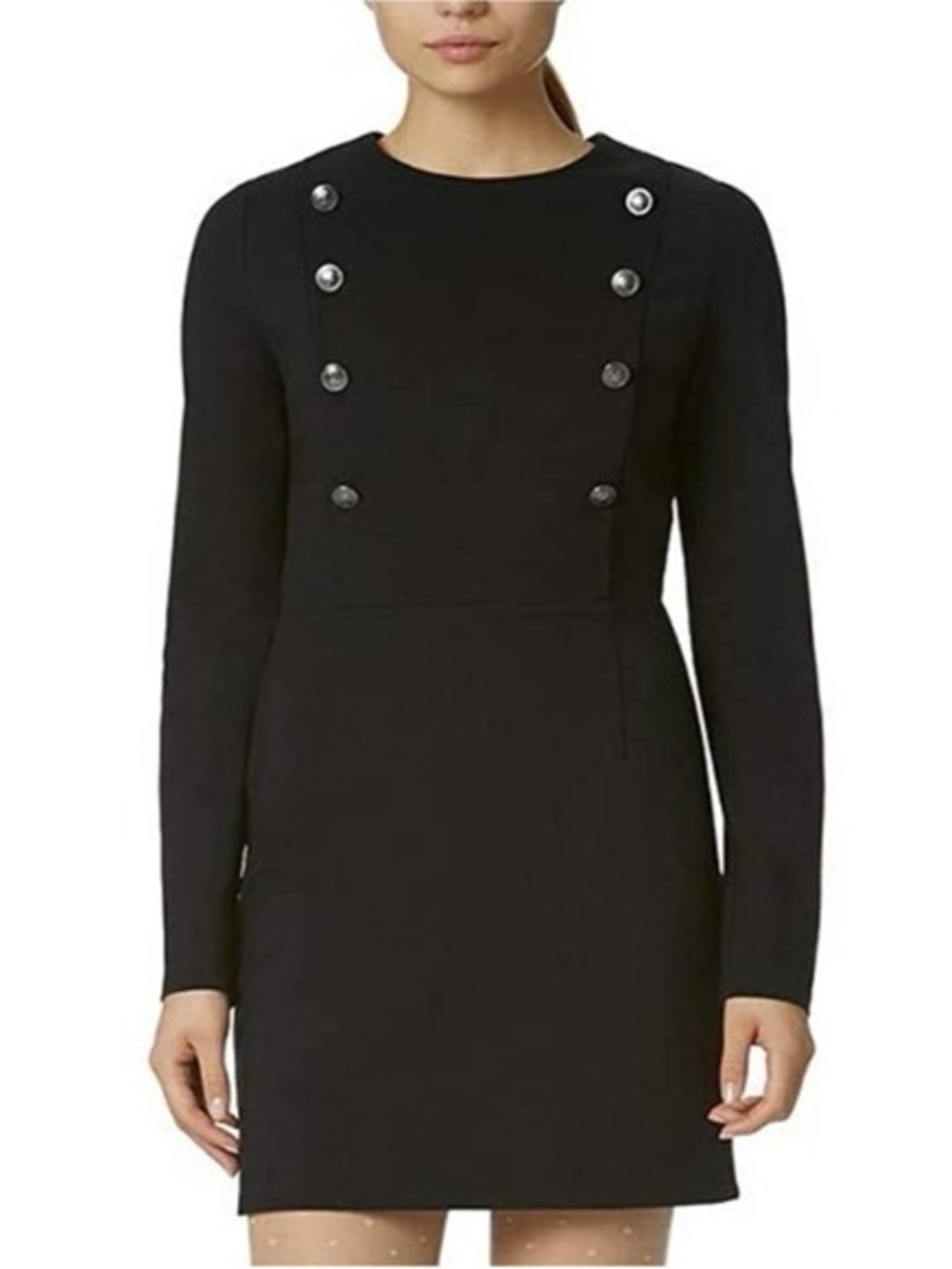 Avec Les Filles by Joyce Azria Nautical Dress with Buttons Sz M